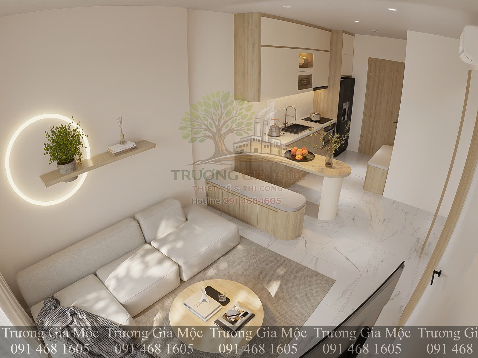 Nội thất wasabi – căn 2PN , 59m2